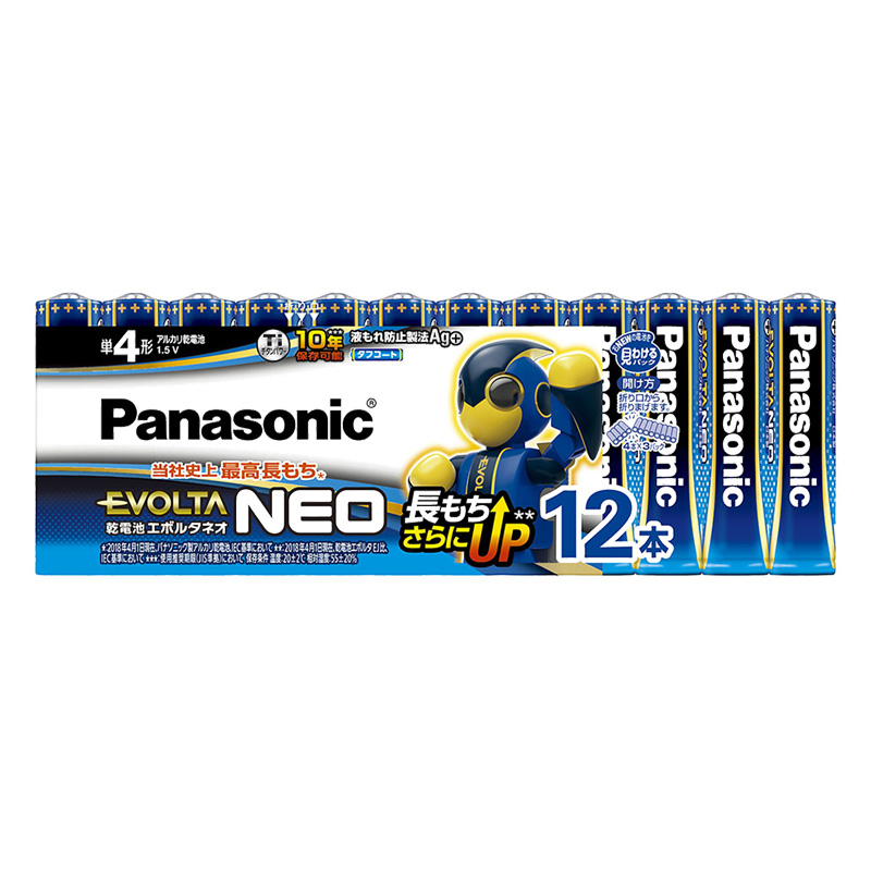 単4形乾電池エボルタNEO 12本パック LR03NJ｜12SW