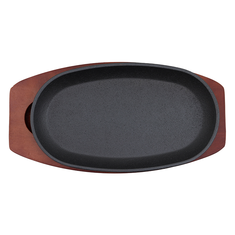 スプラウト 鉄鋳物製ステーキ皿(小判型) 23×13cm ガス・IH対応