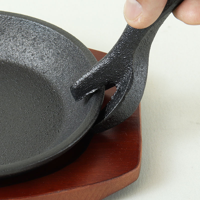 スプラウト 鉄鋳物製ステーキ皿(小判型) 23×13cm ガス・IH対応