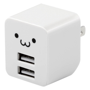 AC充電器 クイックチャージ 2.0対応12W5V｜2.4A ホワイトフェイス MPA-ACUX02WF