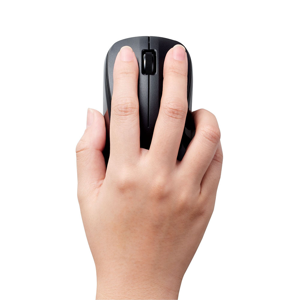 抗菌 Bluetooth5.0 IRマウス Mサイズ ブラック