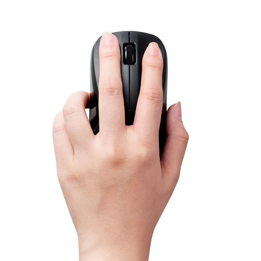 抗菌 Bluetooth5.0 IRマウス Mサイズ ブラック
