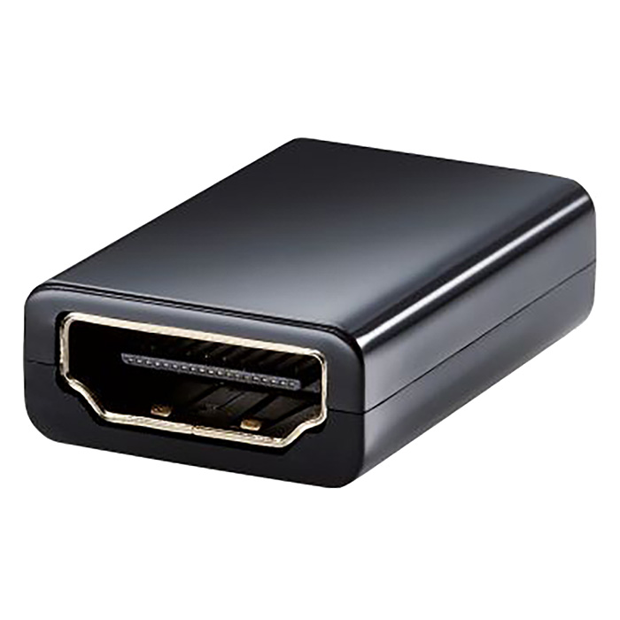HDMI アダプタ 延長 金メッキ 4K 60p AD-HDAASS01BK