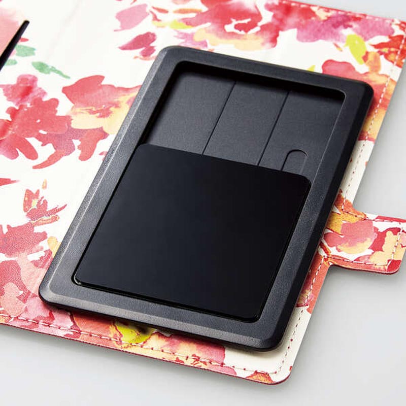 スマートフォン用マルチカバー 薄型 磁石付 Sサイズ ディープピンク P-04PLFUSJPND