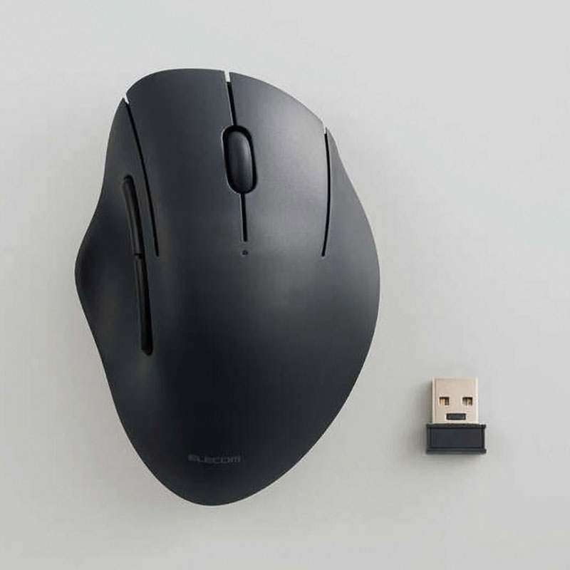 静音抗菌無線マウス「SHELLPHA」5ボタン M-SH20DBSKBK ブラック