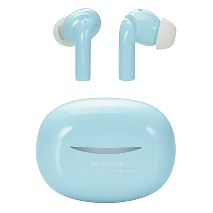 ワイヤレスイヤホン Bluetooth ノイズキャンセリング Type-C 充電 ブルー LBT-TWS15BU