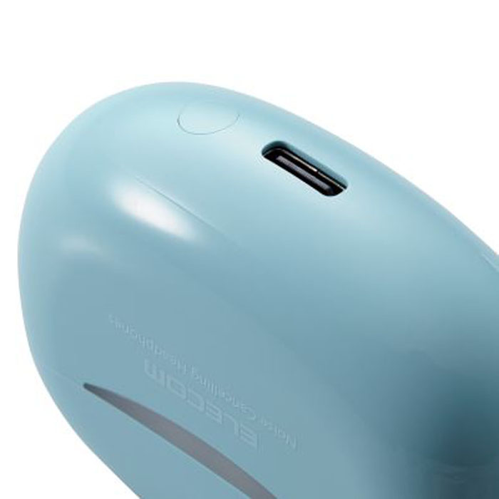 ワイヤレスイヤホン Bluetooth ノイズキャンセリング Type-C 充電 ブルー LBT-TWS15BU