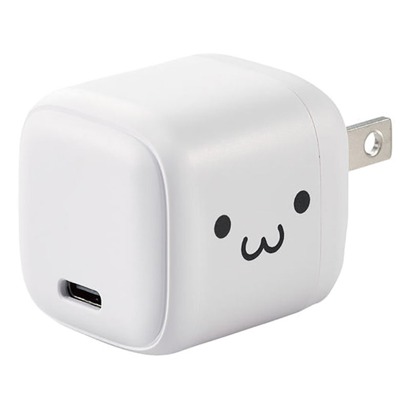 USB PD 30W AC充電器(C×1) しろちゃん(ホワイト×ブラック) MPA-ACCP7830WF