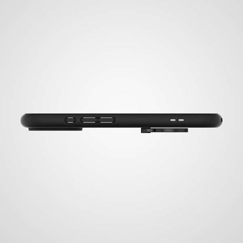 iPhone16 TOUGH SLIM LITE ハイブリッドケース フレームカラー リング付 ブラック PM-A24ATSLFCRBK