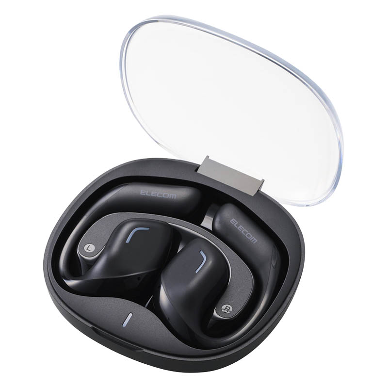 Bluetoothイヤホン 完全ワイヤレス オープンイヤー型 Voiceモード搭載 ブラック