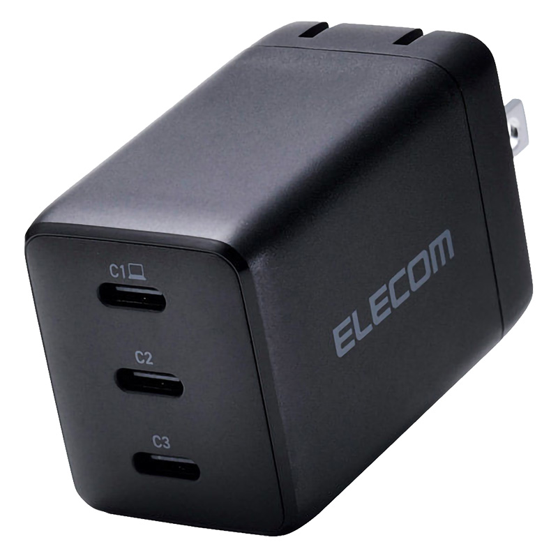 【お取り寄せ商品】USB Power Delivery 67W AC充電器(C×3) ブラック
