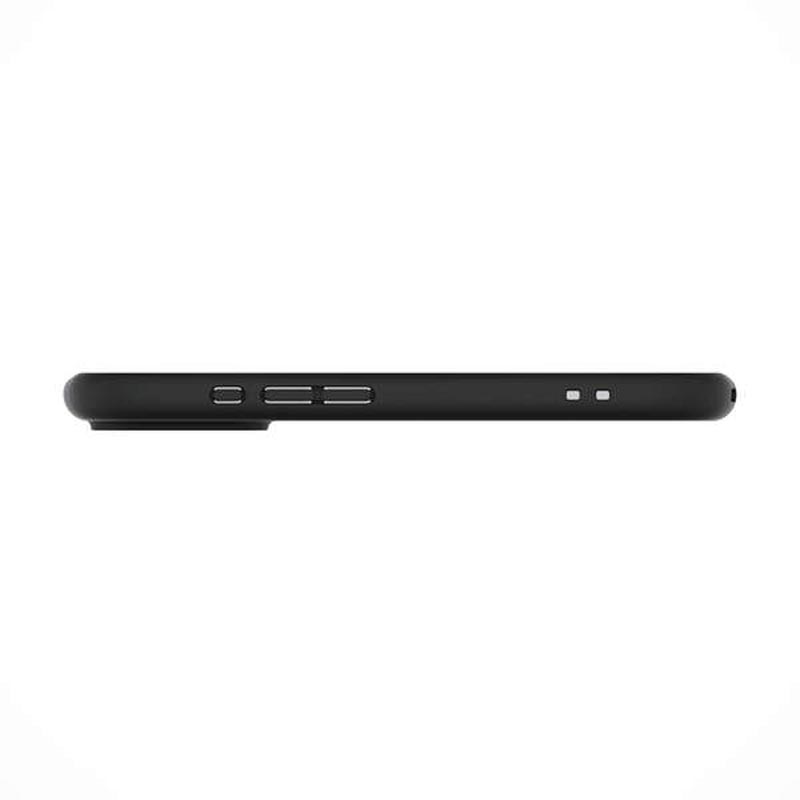 iPhone17 TOUGH SLIM LITE ケース フレームカラー メタルステッカー付 ブラック PM-A25ATSLFCBK