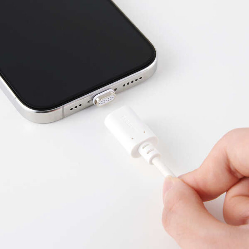 ピタッとマグネットケーブル(USB Type-C(TM) - USB Type-C｜60W) 1.0m ホワイト