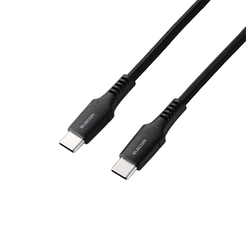 USB2.0ケーブル(USB Type-C(TM) - USB Type-C｜240W｜高耐久) 2.0m ブラック