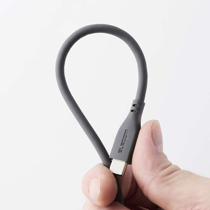 USB2.0ケーブル(USB Type-C(TM) - USB Type-C｜240W｜なめらか) 2.0m グレー