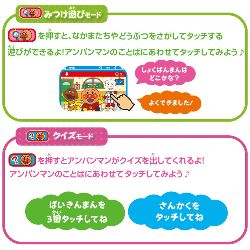 アンパンマン おしゃべり知育パッドミニ