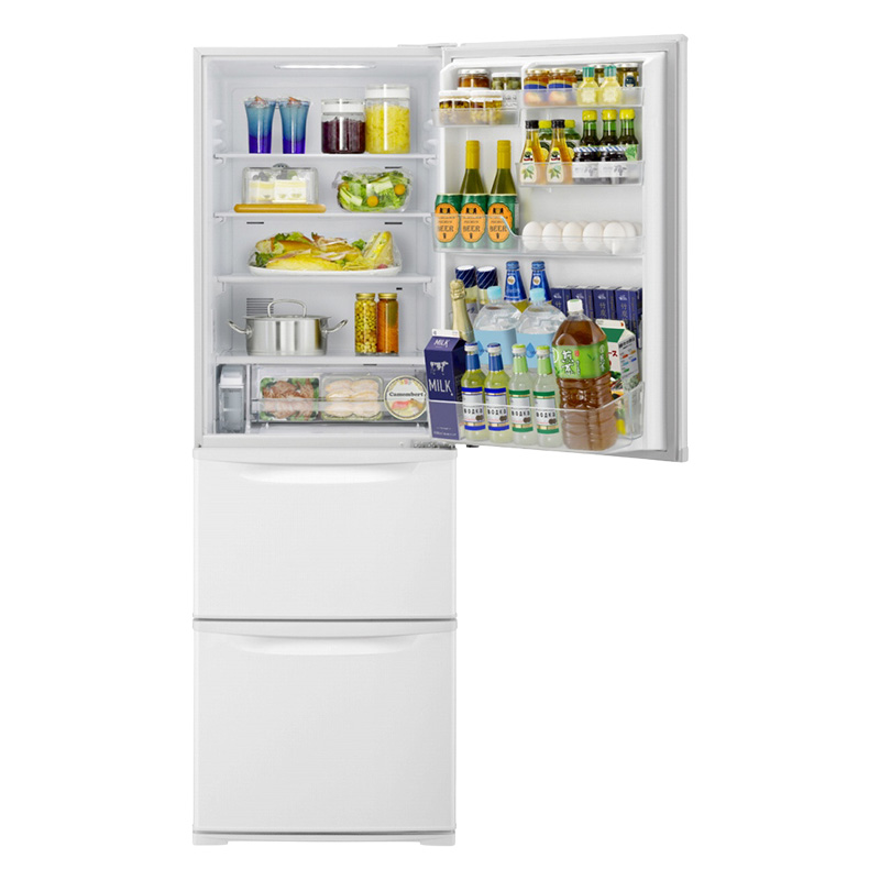 【お取り寄せ商品】365L 3ドア スリム冷凍冷蔵庫 NR-C374C-W