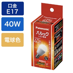 パルック LED電球 小型電球 40W型相当 電球色タイプ LDA4LGE17SK4