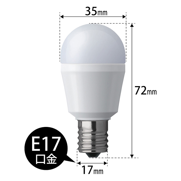 パルック LED電球 小型電球 40W型相当 電球色タイプ LDA4LGE17SK4