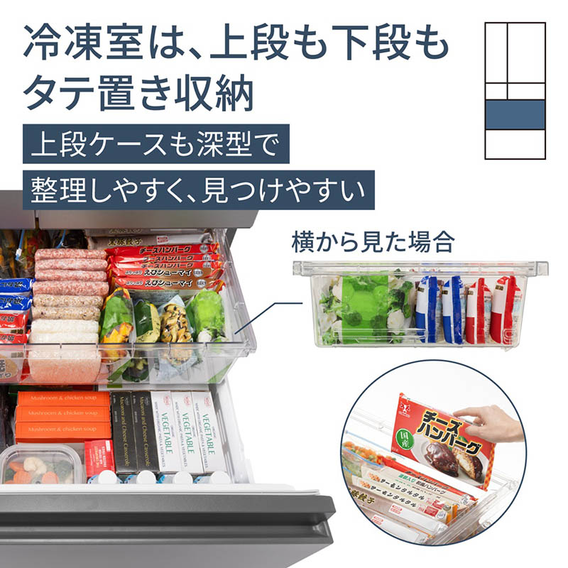 【お取り寄せ商品】490L 6ドア 冷蔵庫 フレンチドア(両開き) マットライトベージュ NR-F49EY2-C