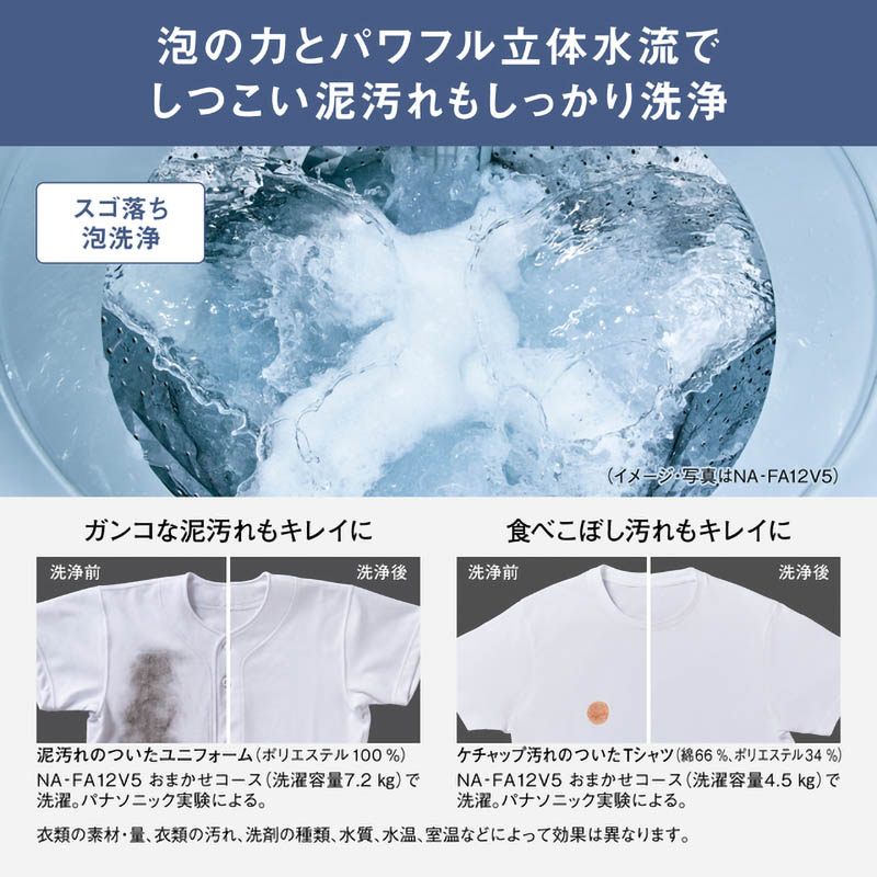 7kg 全自動縦型洗濯機 NA-FA7H5-C ナチュラルベージュ