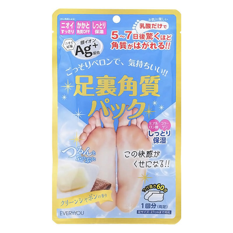 エブリユー 足裏角質パックAG グリーンシャボンの香り 1回分