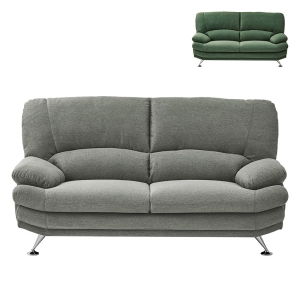 ■【関家具】2.5人掛けソファ スチール脚 ファブリック 幅168×奥行92×高さ91cm