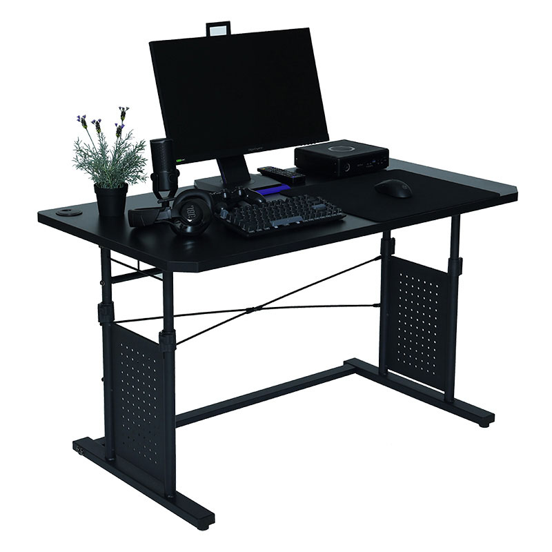 ■【関家具】ゲーミング昇降デスク CTG-D100 BK W100×D65×H68-95.5cm Contieaks(コンティークス) ブラック