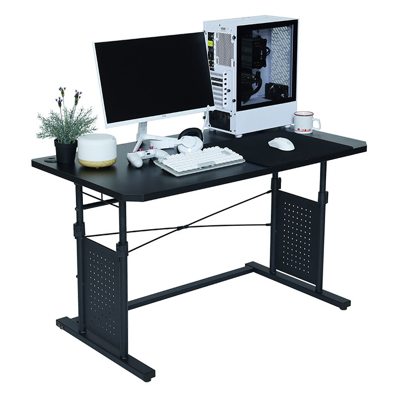 ■【関家具】ゲーミング昇降デスク CTG-D120 BK W120×D65×H68-95.5cm Contieaks(コンティークス) ブラック