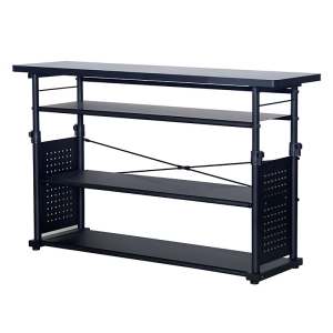 ■【関家具】ゲーミング昇降ラック CTG-R120 BK W120×D35×H68-95.5cm Contieaks(コンティークス) ブラック