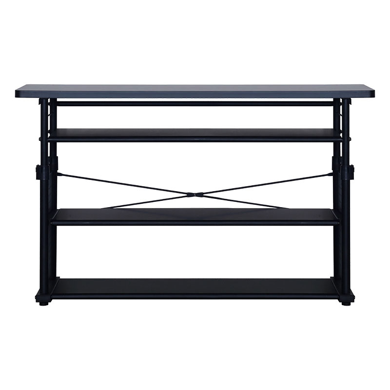 ■【関家具】ゲーミング昇降ラック CTG-R120 BK W120×D35×H68-95.5cm Contieaks(コンティークス) ブラック