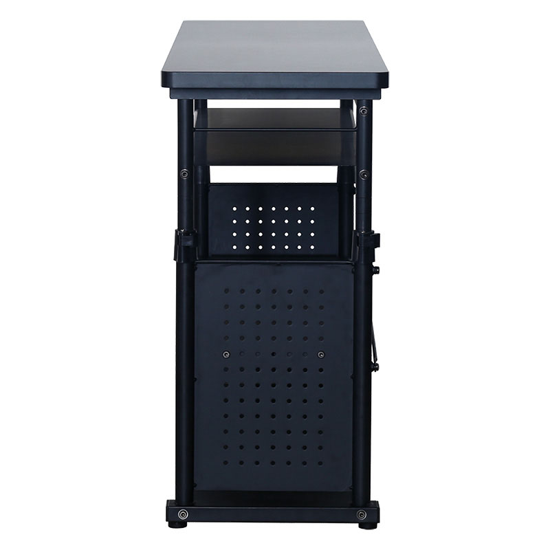 ■【関家具】ゲーミング昇降ラック CTG-R120 BK W120×D35×H68-95.5cm Contieaks(コンティークス) ブラック