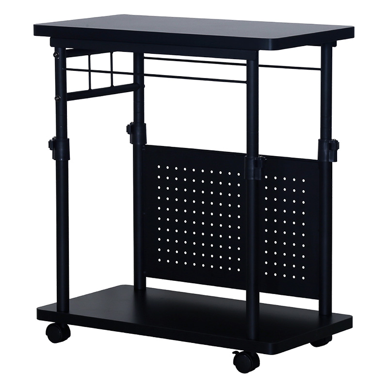 ■【関家具】ゲーミング昇降ワゴン CTG-W BK W35×D65×H68-95.5cm Contieaks(コンティークス) ブラック