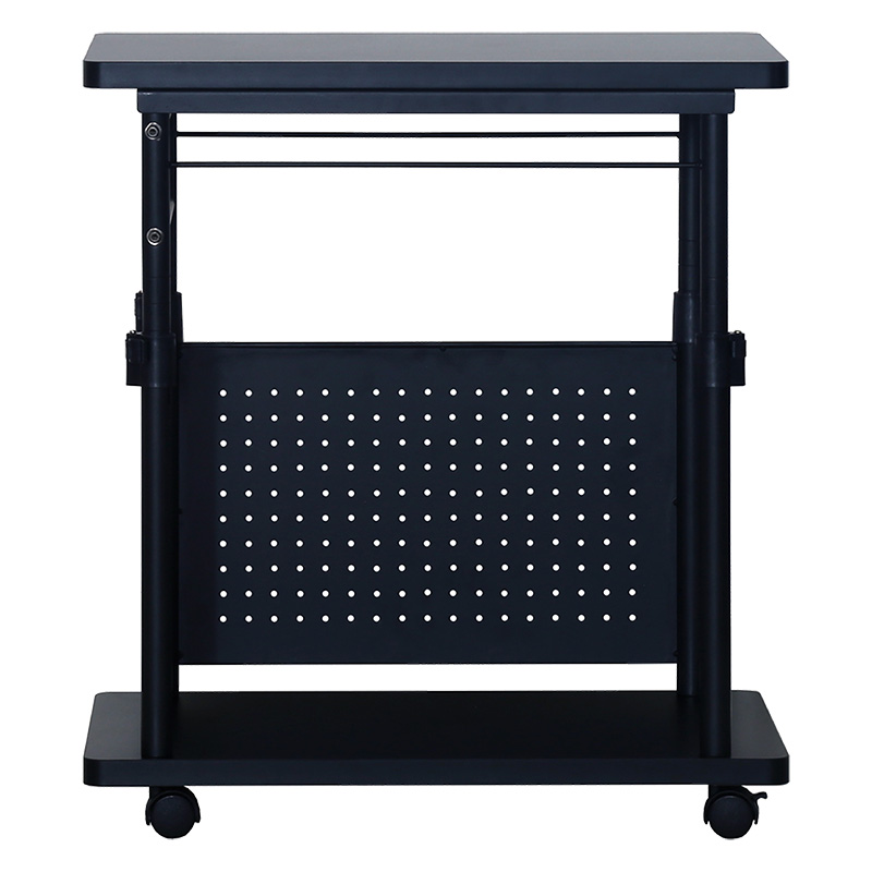 ■【関家具】ゲーミング昇降ワゴン CTG-W BK W35×D65×H68-95.5cm Contieaks(コンティークス) ブラック