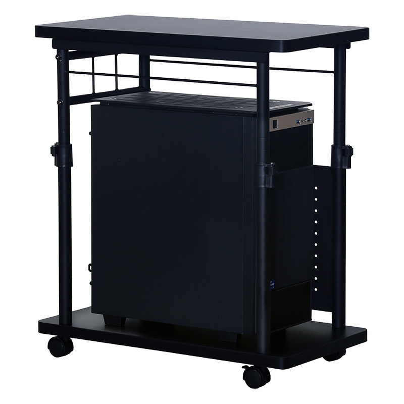 ■【関家具】ゲーミング昇降ワゴン CTG-W BK W35×D65×H68-95.5cm Contieaks(コンティークス) ブラック
