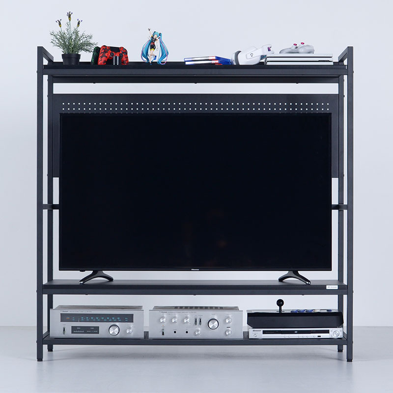■【関家具】ゲーミングラック セクターV3 W120×D40×H140cm Contieaks(コンティークス) ブラック
