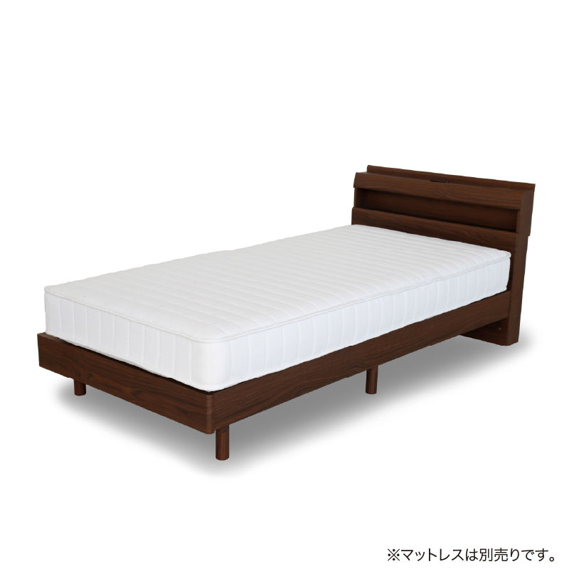 ■【関家具】シングルベッド リキッド3 すのこ 宮付き 幅98×奥行209.5×高さ78cm