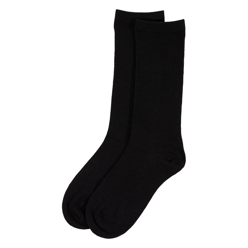 レディース JOSE ソックス 24cm丈 究極ブラック 22-25cm