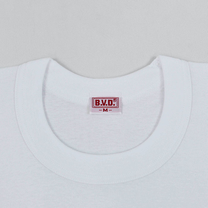 BVD 丸首半袖Tシャツ M ホワイト
