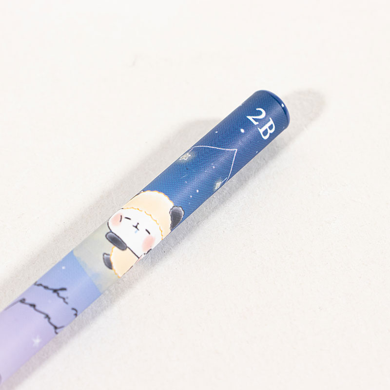 【アウトレット品】かきかた鉛筆 もちもちぱんだ パジャマパーティー 2B 228195 1本