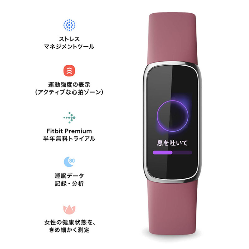 Fitbit スマートバンド FB422SRMG  オーキッド | プラチナ