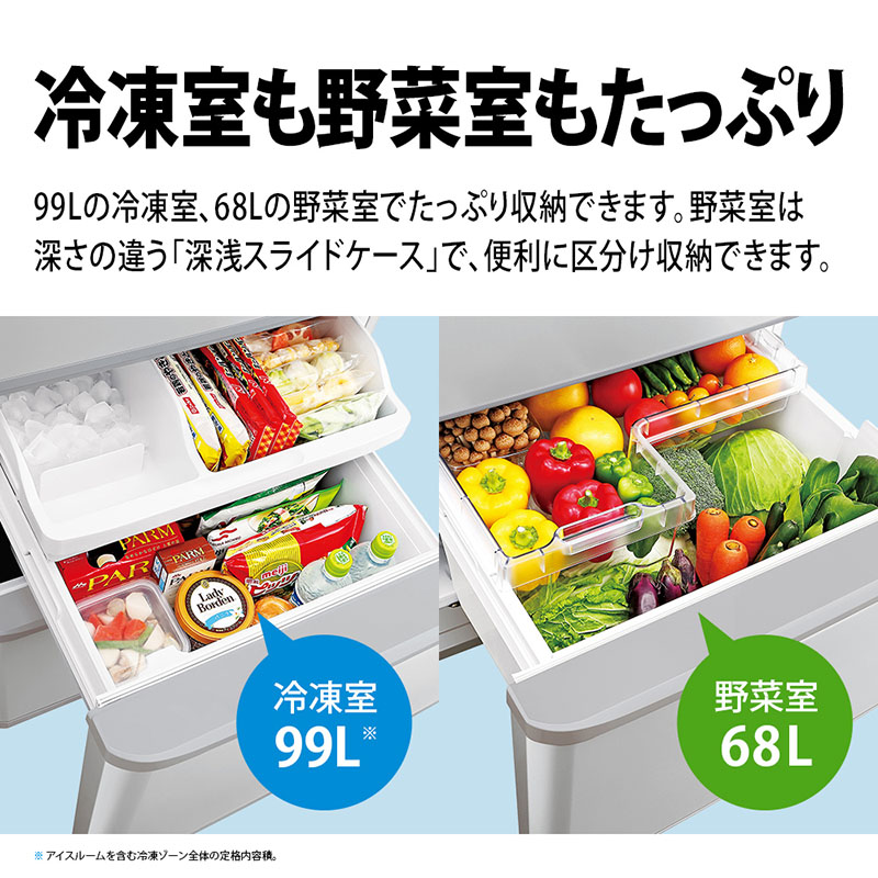 【お取り寄せ商品】350L 冷蔵庫 SJ-W358KS マットシルバー