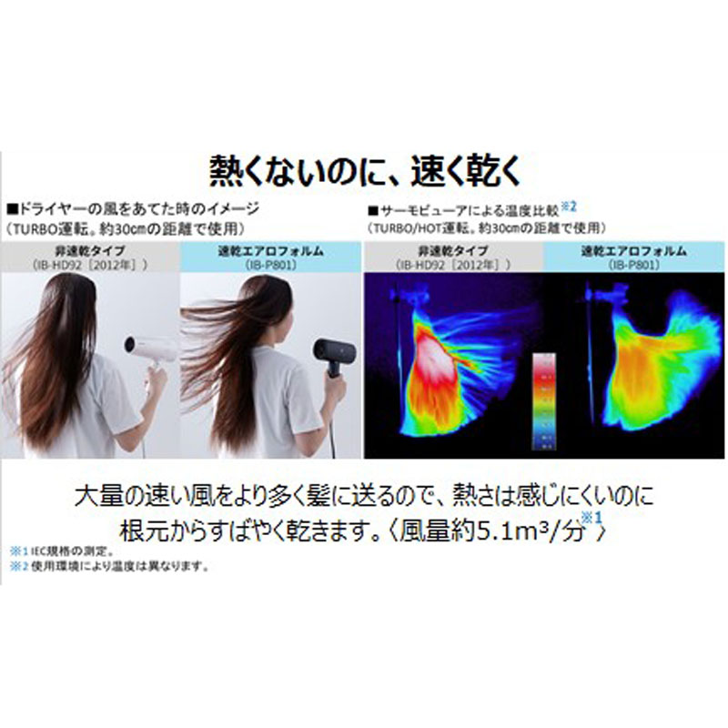 ●プラズマクラスター ドレープフロードライヤー IB-P801W ミナスホワイト