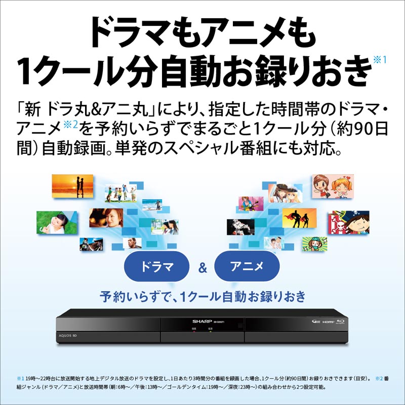 ブルーレイレコーダー 1TB AQUOS 2B-C10GW1