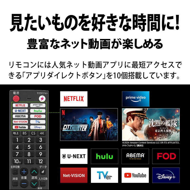 【お取り寄せ商品】43V型 4K液晶テレビ AQUOS 4T-C43GJ1
