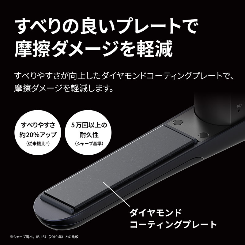 【お取り寄せ商品】プラズマクラスターストレートアイロン IB-S8000W ルミナスホワイト