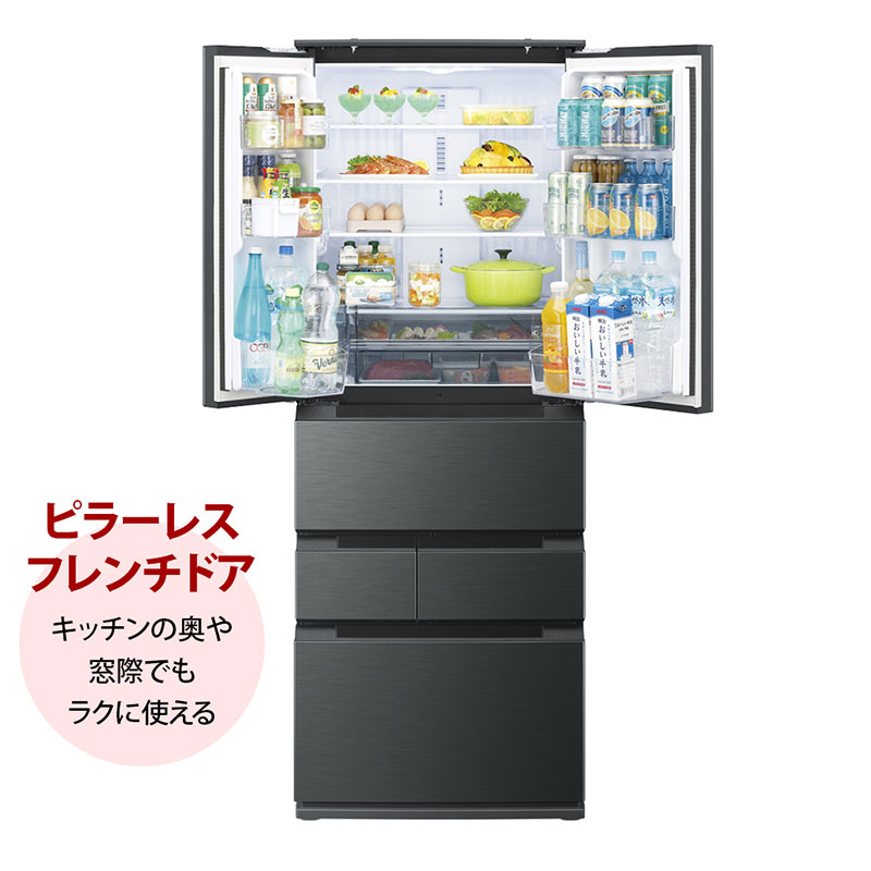 【お取り寄せ商品】505L 冷蔵庫 SJ-MF51PH ダスクダークメタル