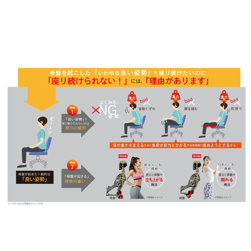 Re：ノセル チェア ワイド グレー