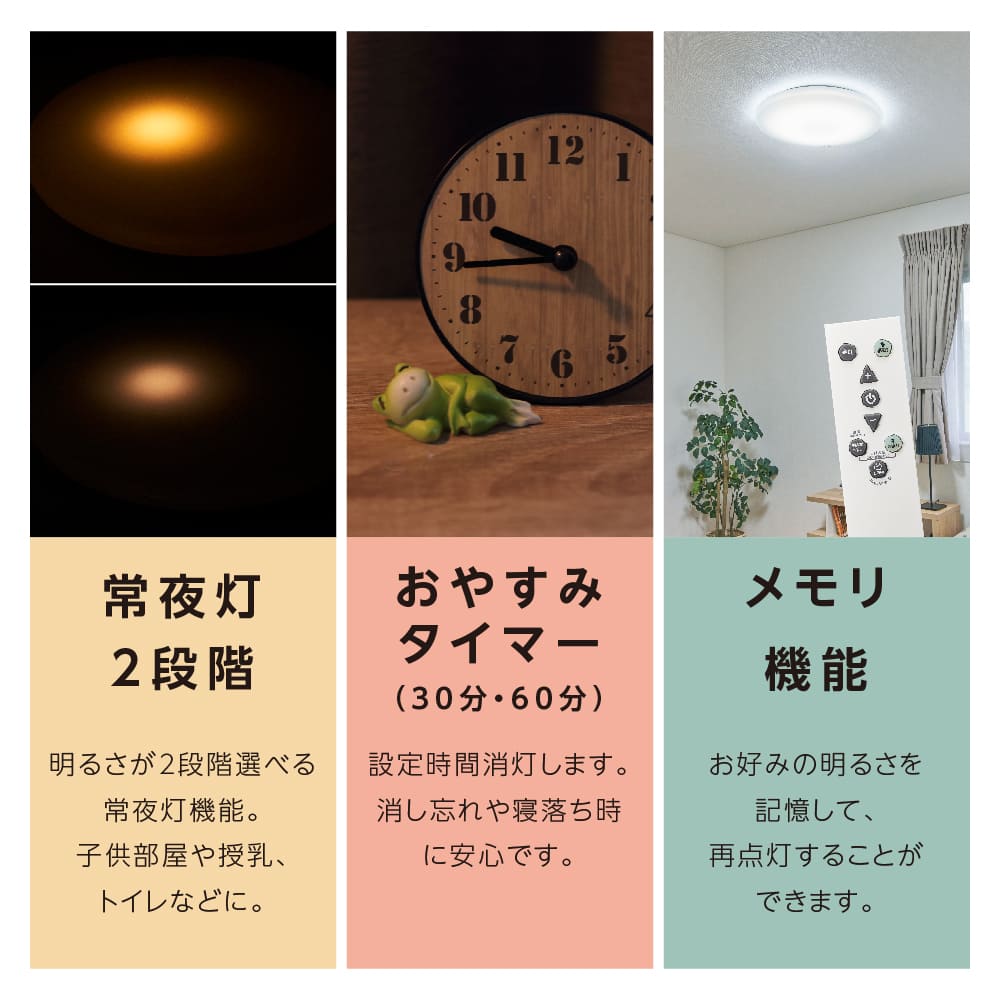 LuminousLED 停電検知 LEDシーリングライト ~6畳用 調光モデル TKE-Y06DX
