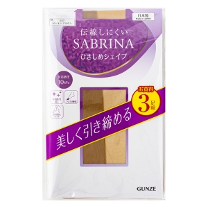 レディース ストッキング サブリナ3P ひきしめシェイプ バーモンブラウン